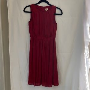 LOFT Sleeveless Red Dress